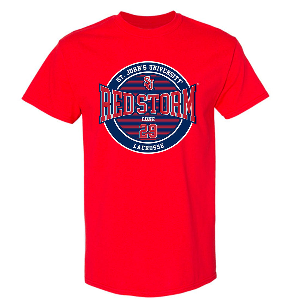 St. Johns - NCAA Men's Lacrosse : Henry Coke - Classic Fashion Shersey T-Shirt-0