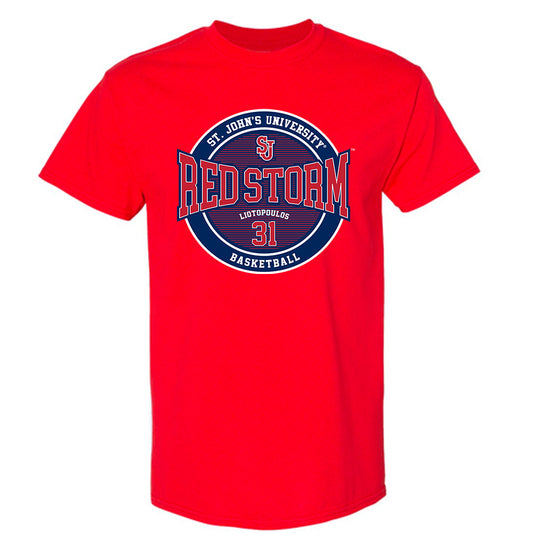 St. Johns - NCAA Men's Basketball : Lefteris Liotopoulos - Classic Fashion Shersey T-Shirt-0