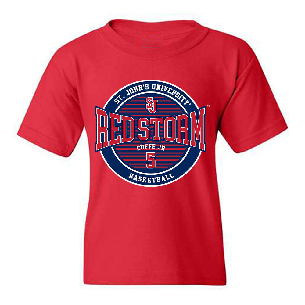 St. Johns - NCAA Men's Basketball : Kyle Cuffe Jr - Classic Fashion Shersey Youth T-Shirt-0