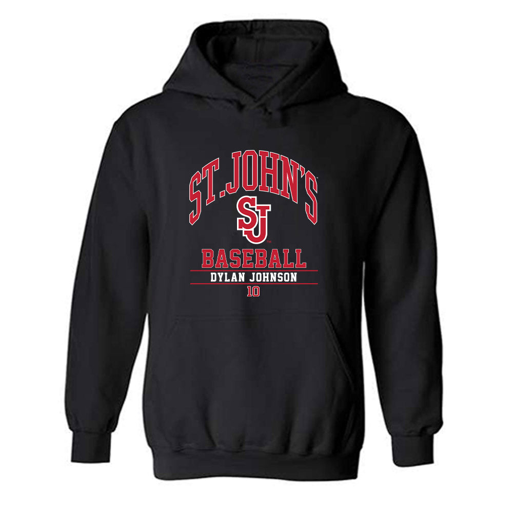 St. Johns - NCAA Baseball : Dylan Johnson - Classic Fashion Shersey Hooded Sweatshirt