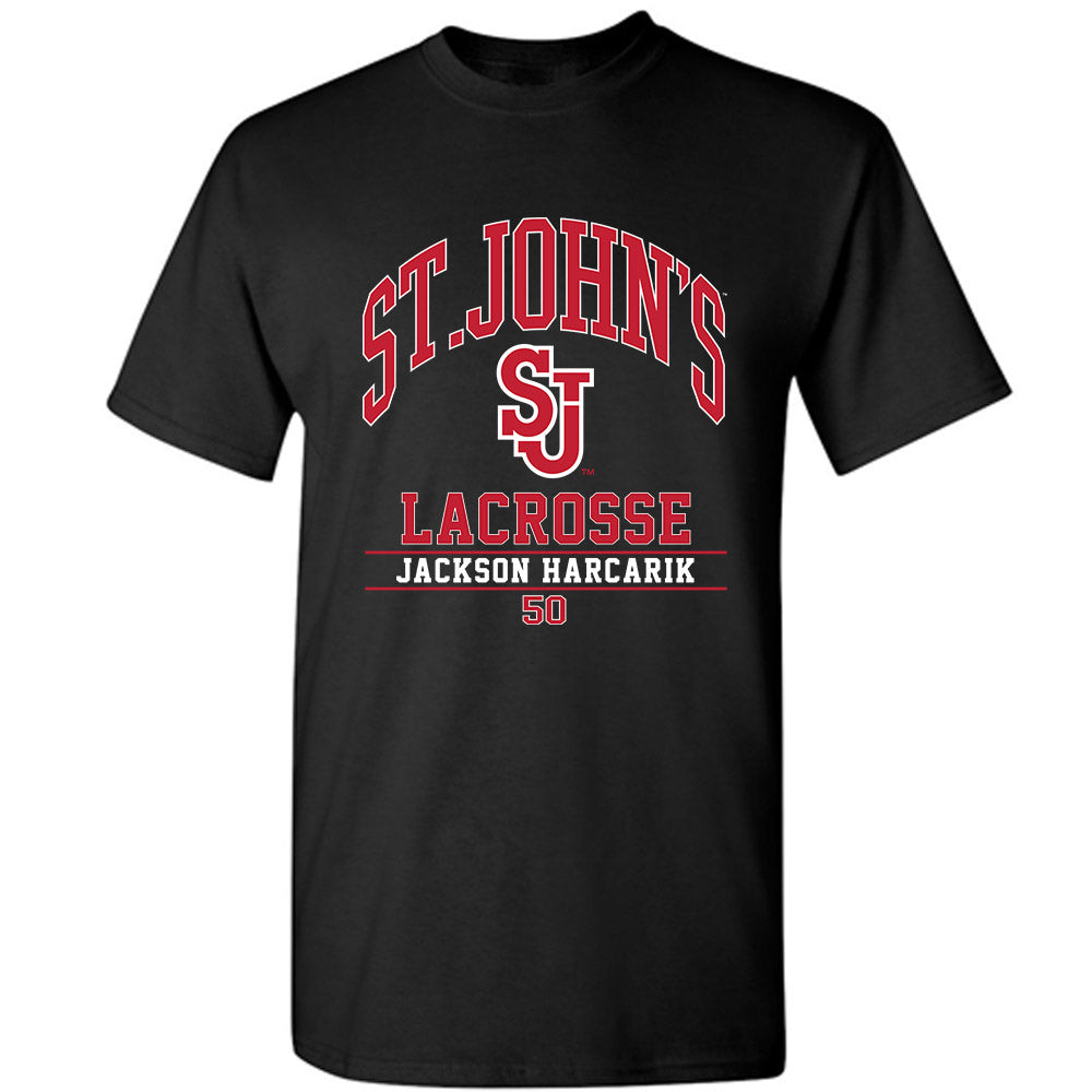 St. Johns - NCAA Men's Lacrosse : Jackson Harcarik - Classic Fashion Shersey T-Shirt-0