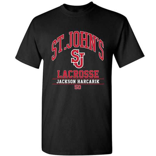 St. Johns - NCAA Men's Lacrosse : Jackson Harcarik - Classic Fashion Shersey T-Shirt-0