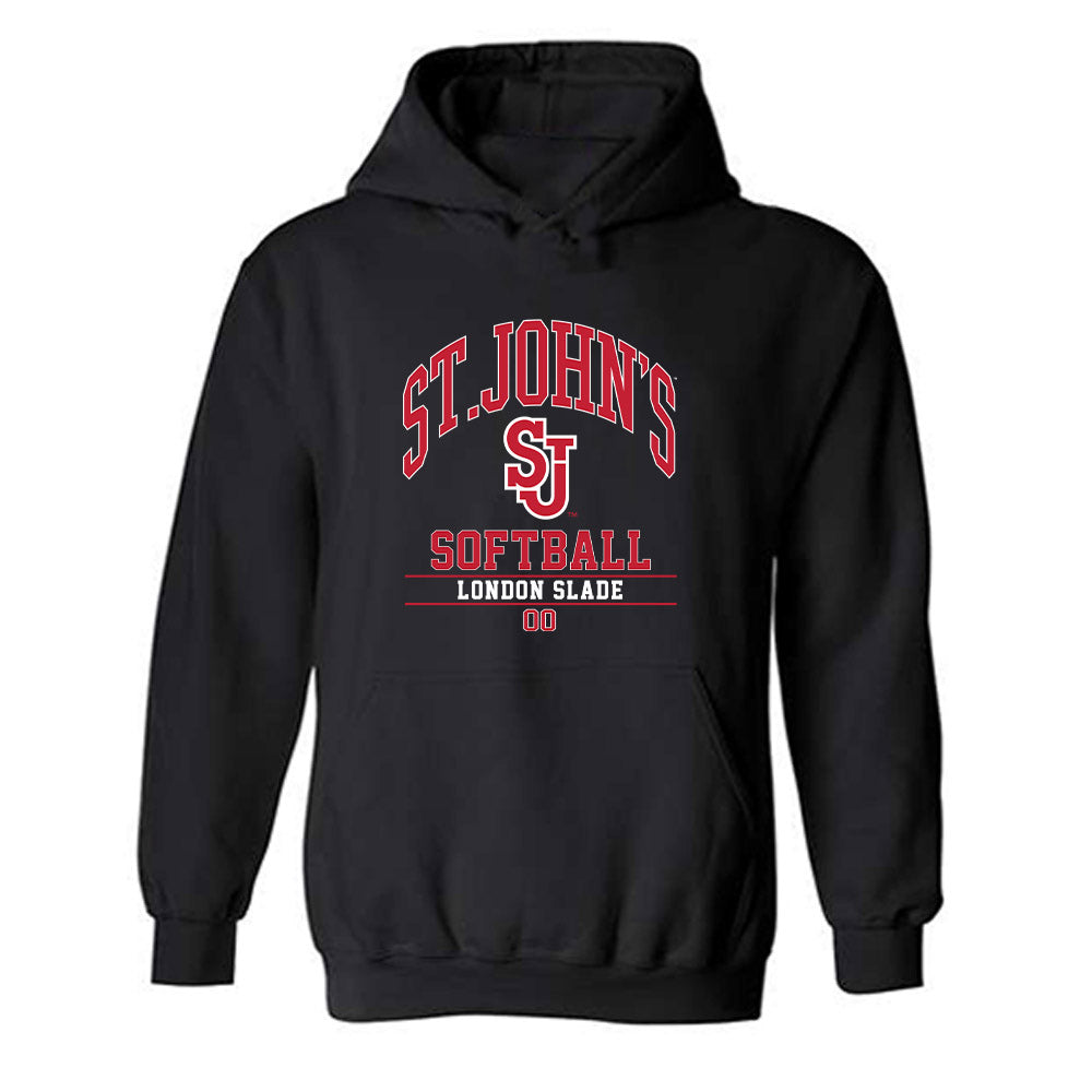 St. Johns - NCAA Softball : London Slade - Classic Fashion Shersey Hooded Sweatshirt