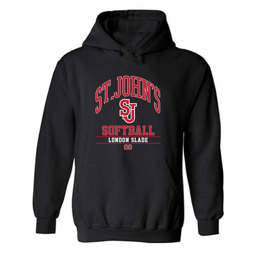 St. Johns - NCAA Softball : London Slade - Classic Fashion Shersey Hooded Sweatshirt