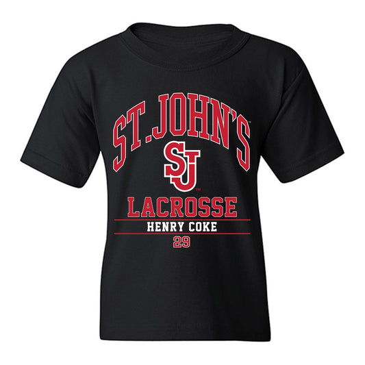 St. Johns - NCAA Men's Lacrosse : Henry Coke - Classic Fashion Shersey Youth T-Shirt-0