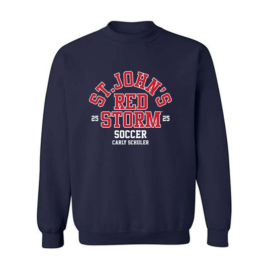 St. Johns - NCAA Women's Soccer : Carly Schuler - Classic Fashion Shersey Crewneck Sweatshirt-0