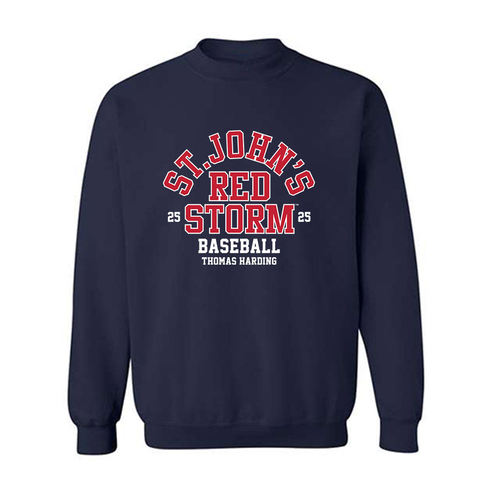 St. Johns - NCAA Baseball : Thomas Harding - Classic Fashion Shersey Crewneck Sweatshirt-0
