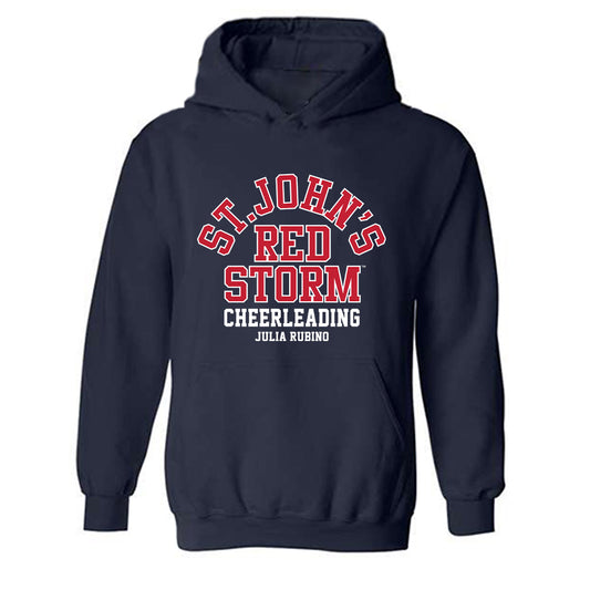 St. Johns - NCAA Cheerleading : Julia Rubino - Classic Fashion Shersey Hooded Sweatshirt-0