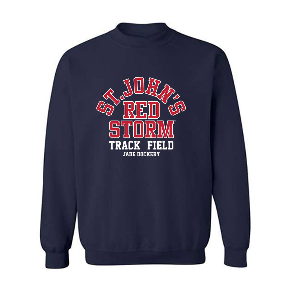 St. Johns - NCAA Women's Track & Field : Jade Dockery - Classic Fashion Shersey Crewneck Sweatshirt-0