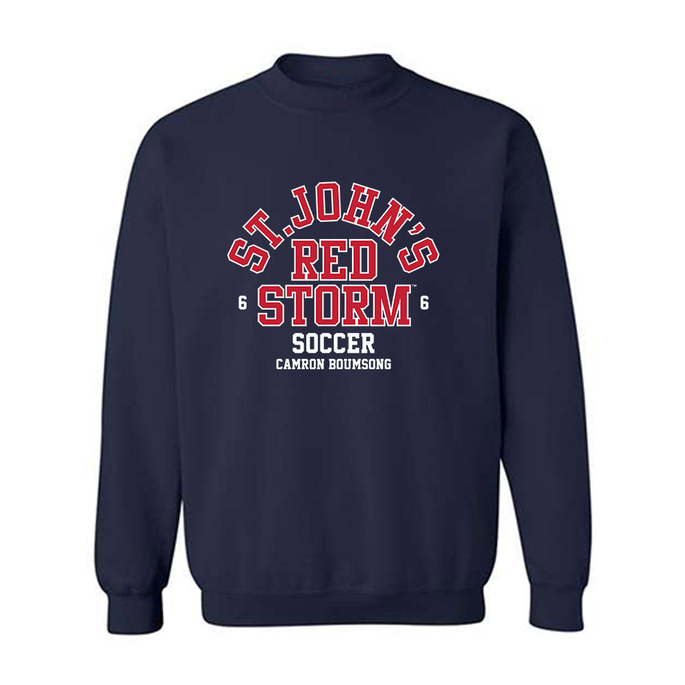 St. Johns - NCAA Men's Soccer : Camron Boumsong - Classic Fashion Shersey Crewneck Sweatshirt-0