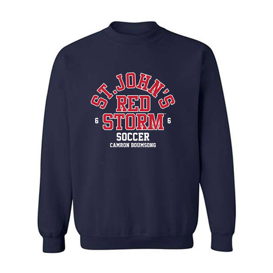 St. Johns - NCAA Men's Soccer : Camron Boumsong - Classic Fashion Shersey Crewneck Sweatshirt-0