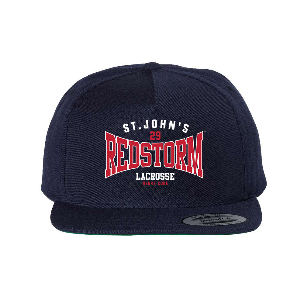St. Johns - NCAA Men's Lacrosse : Henry Coke - Snapback Hat-0
