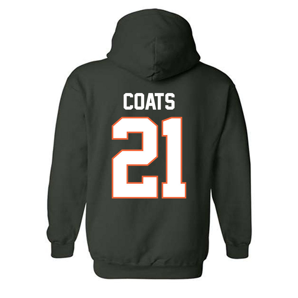 Miami - NCAA Baseball : TJ Coats - Classic Shersey Hooded Sweatshirt-1