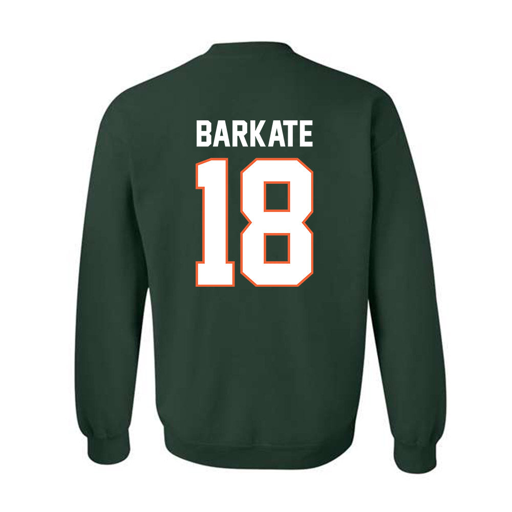Miami - NCAA Football : Cooper Barkate - Classic Shersey Crewneck Sweatshirt-1