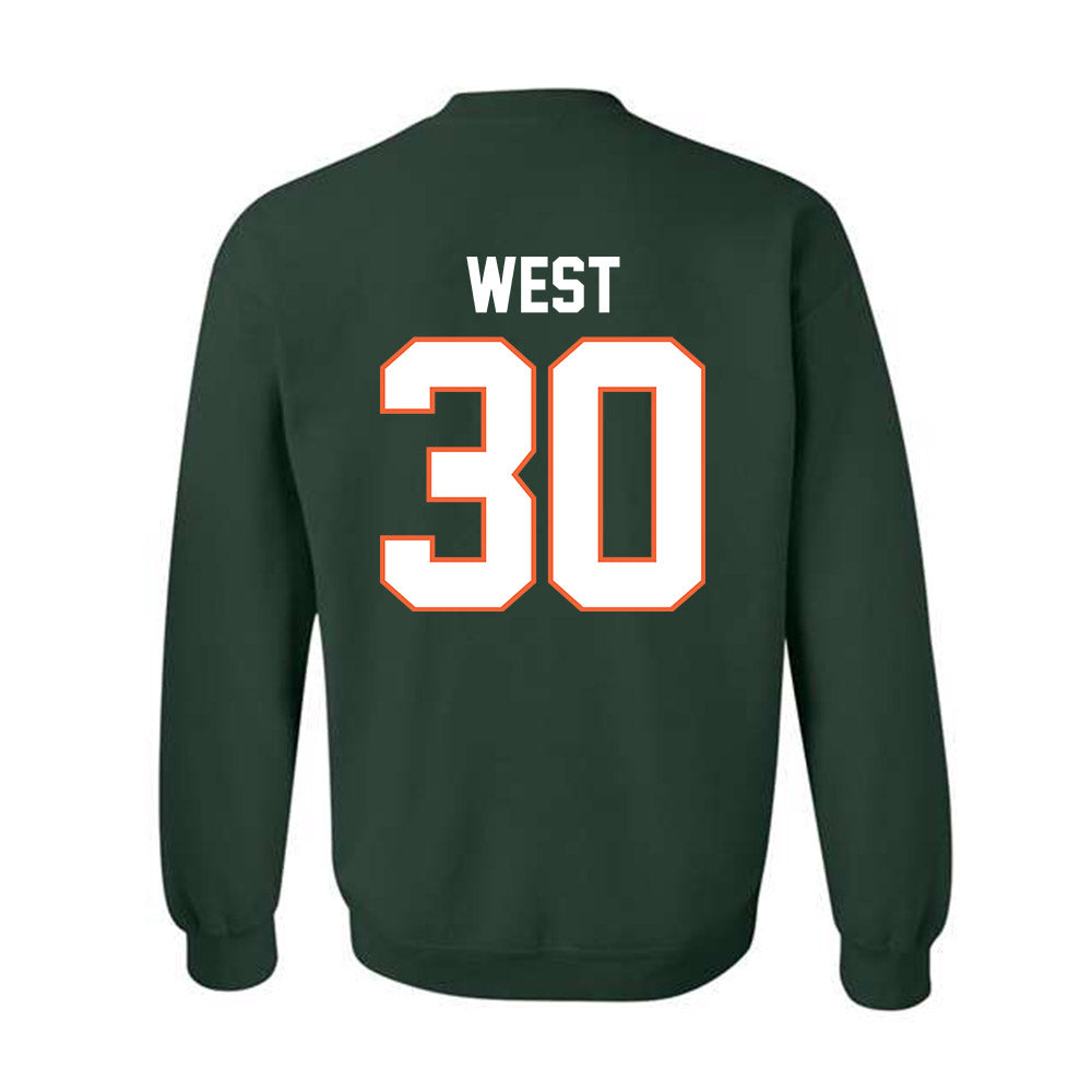 Miami - NCAA Baseball : Brylan West - Classic Shersey Crewneck Sweatshirt-1