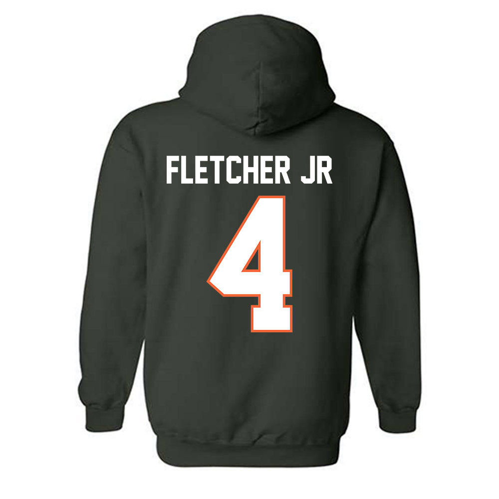 Miami - NCAA Football : Mark Fletcher Jr - Classic Shersey Hooded Sweatshirt-1