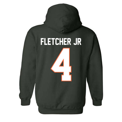 Miami - NCAA Football : Mark Fletcher Jr - Classic Shersey Hooded Sweatshirt-1
