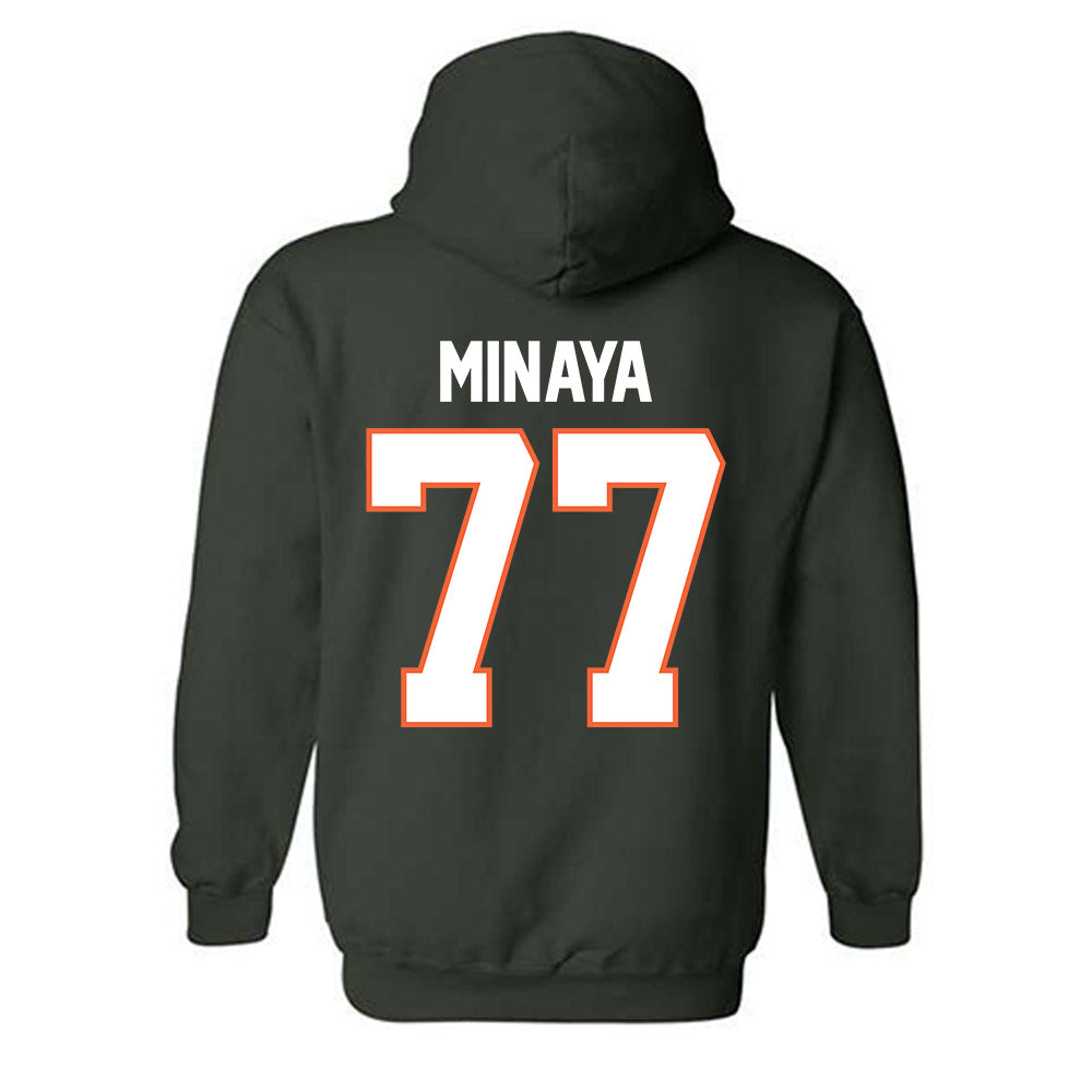 Miami - NCAA Football : Juan Minaya - Classic Shersey Hooded Sweatshirt-1