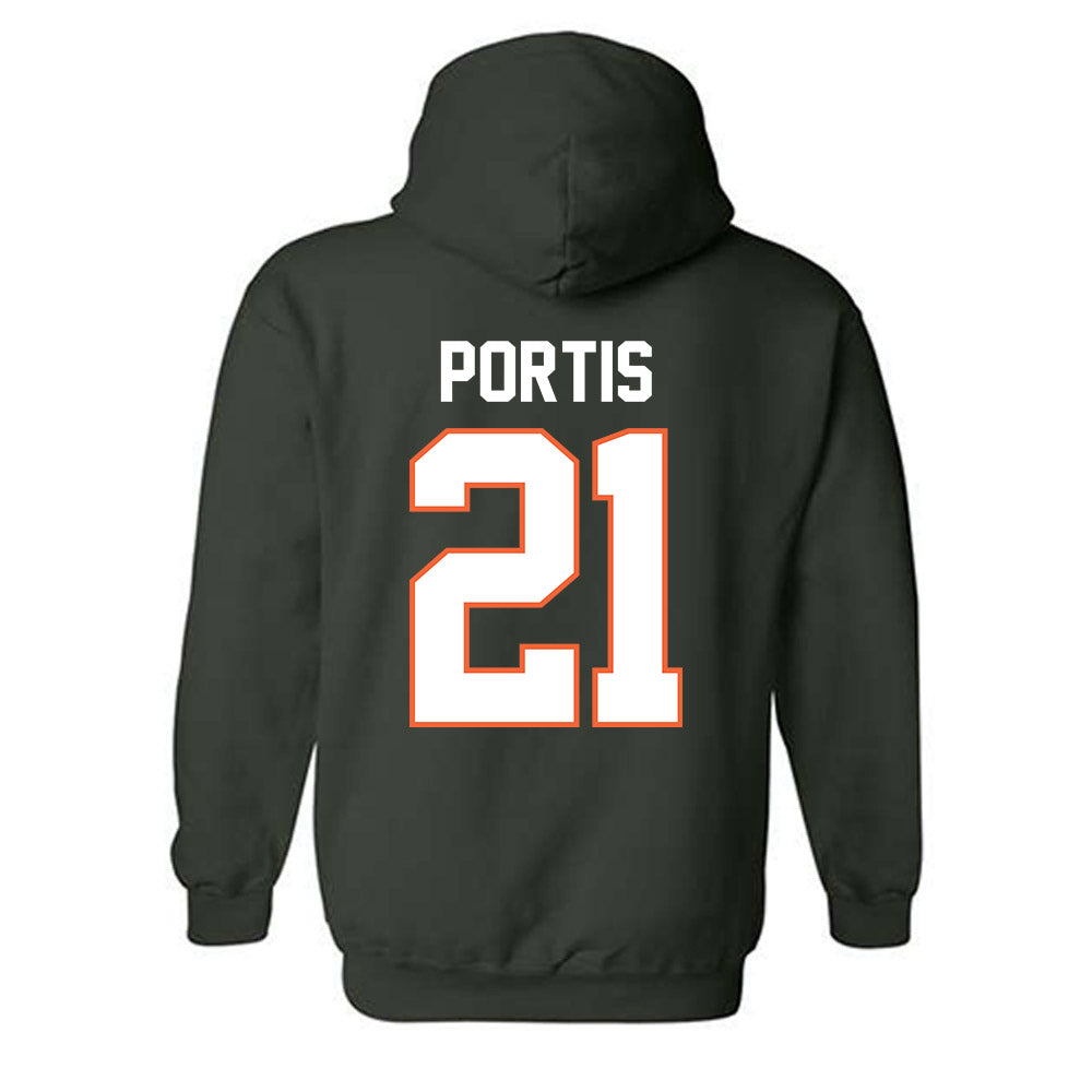 Miami - NCAA Football : Camdin Portis - Classic Shersey Hooded Sweatshirt-1