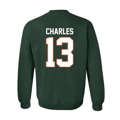Miami - NCAA Football : Asharri Charles - Classic Shersey Crewneck Sweatshirt-1