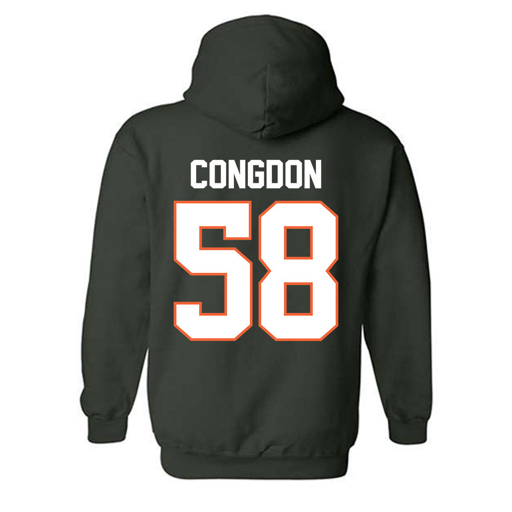 Miami - NCAA Football : Ben Congdon - Classic Shersey Hooded Sweatshirt-1