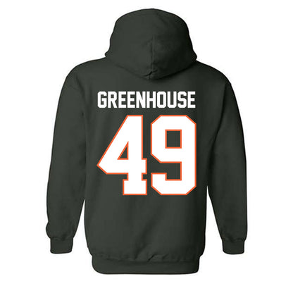 Miami - NCAA Baseball : Mason Greenhouse - Classic Shersey Hooded Sweatshirt-1