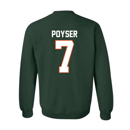 Miami - NCAA Football : Zechariah Poyser - Classic Shersey Crewneck Sweatshirt-1