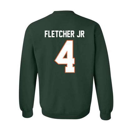 Miami - NCAA Football : Mark Fletcher Jr - Classic Shersey Crewneck Sweatshirt-1