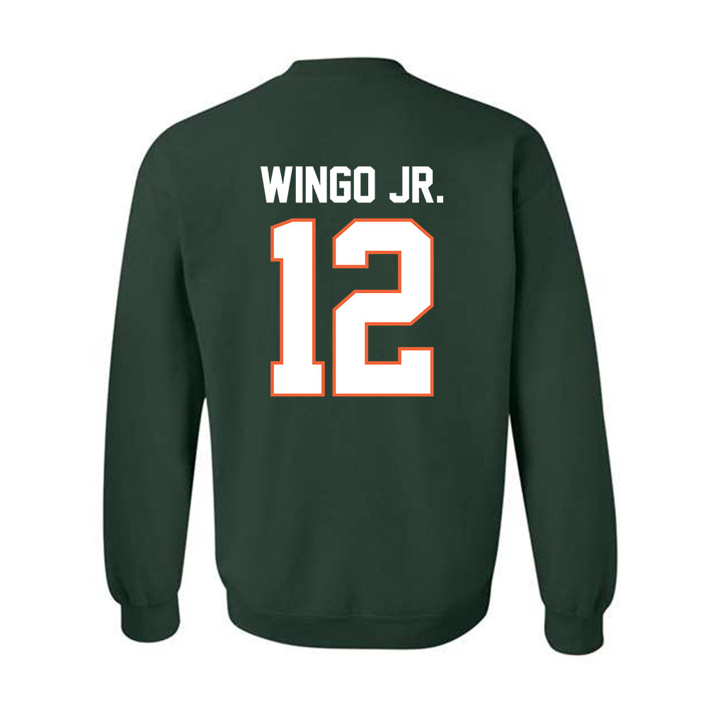 Miami - NCAA Football : Somourian Wingo Jr. - Classic Shersey Crewneck Sweatshirt-1