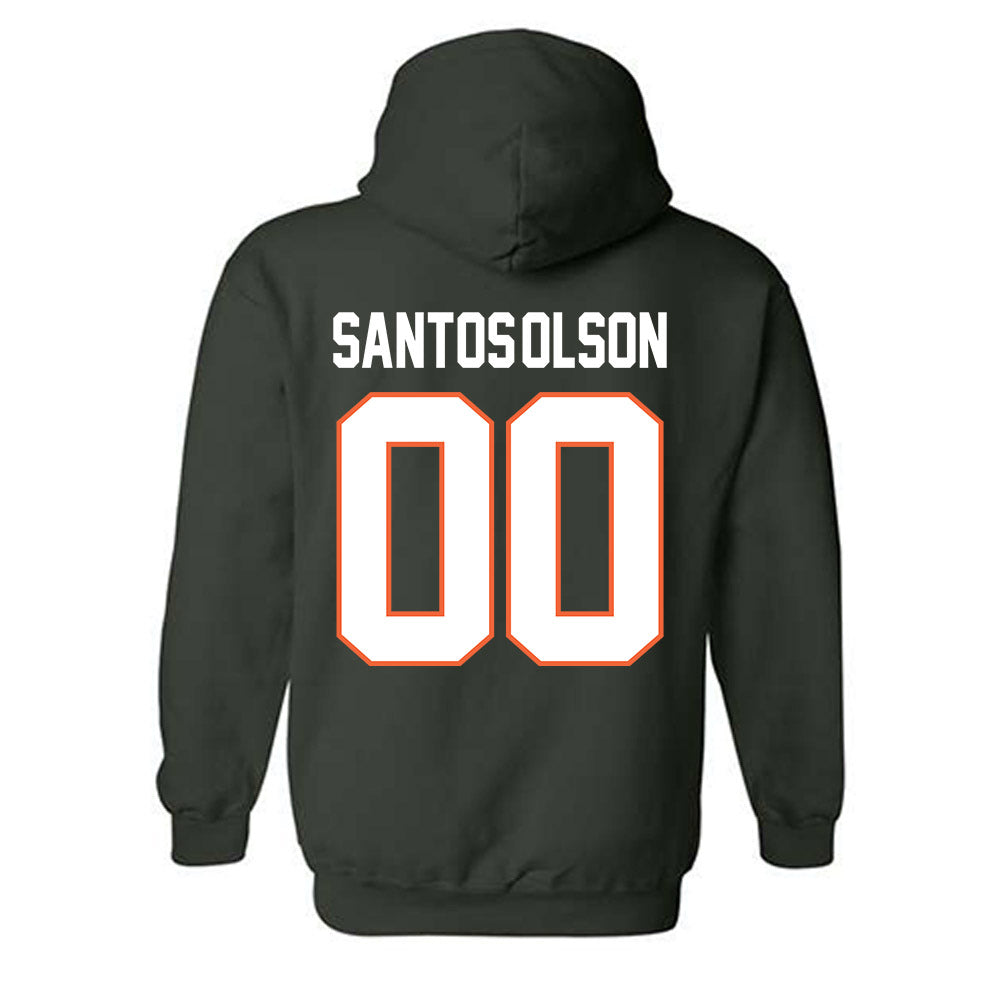 Miami - NCAA Baseball : Sebastian Santos-Olson - Classic Shersey Hooded Sweatshirt-1