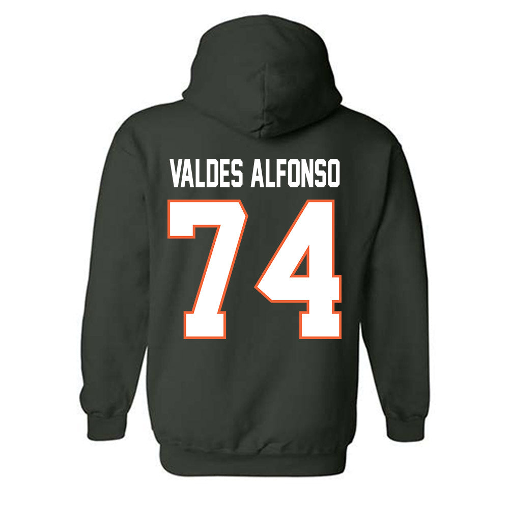 Miami - NCAA Football : Yerovi Valdes Alfonso - Classic Shersey Hooded Sweatshirt-1
