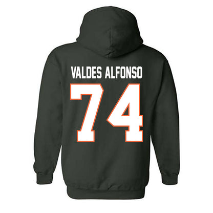 Miami - NCAA Football : Yerovi Valdes Alfonso - Classic Shersey Hooded Sweatshirt-1