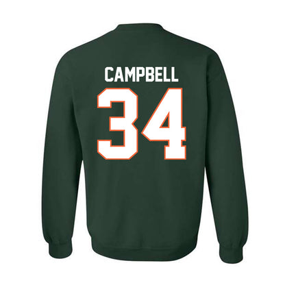 Miami - NCAA Football : Jordan Campbell - Classic Shersey Crewneck Sweatshirt-1