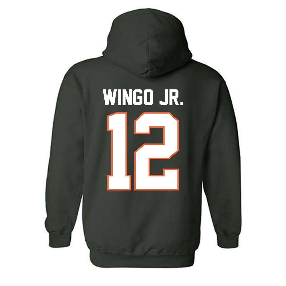 Miami - NCAA Football : Somourian Wingo Jr. - Classic Shersey Hooded Sweatshirt-1