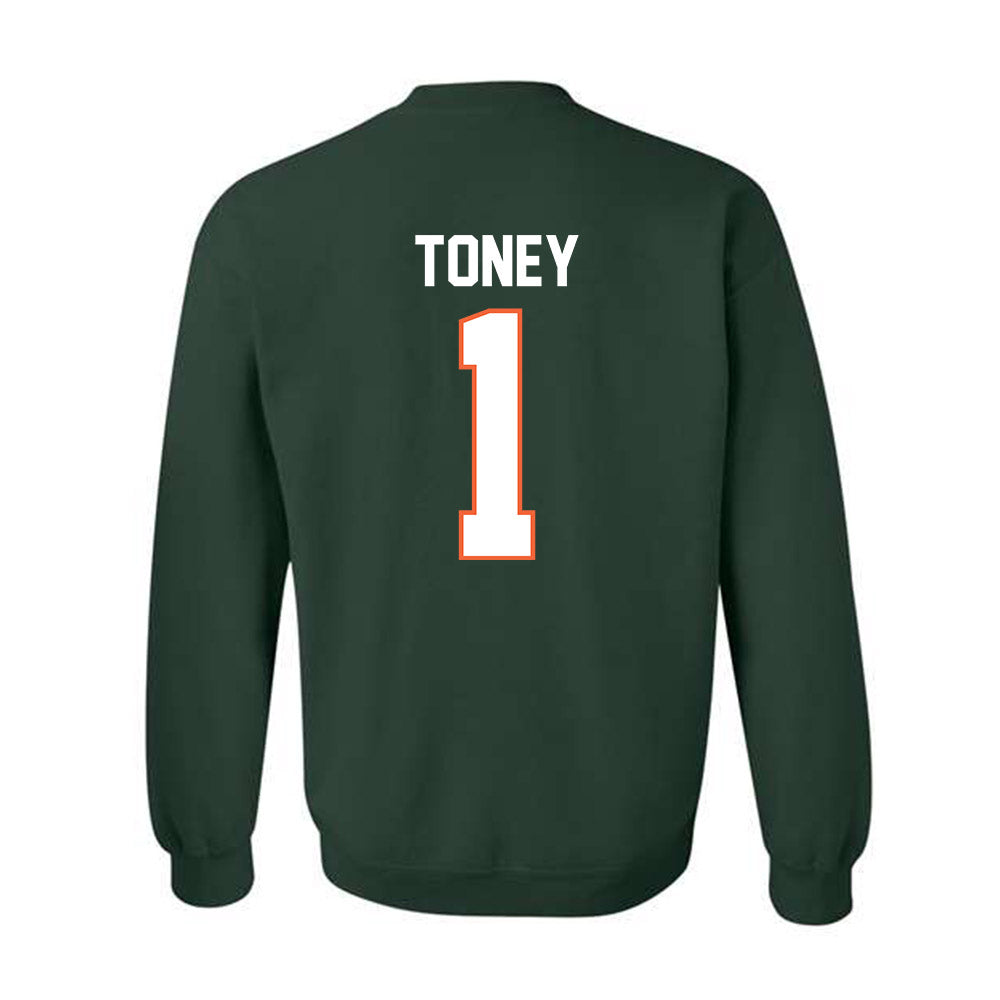 Miami - NCAA Football : Malachi Toney - Classic Shersey Crewneck Sweatshirt-1