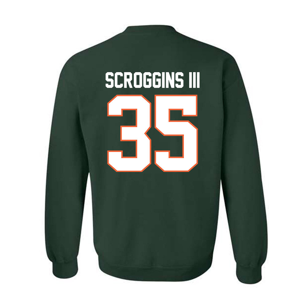 Miami - NCAA Football : Herbert Scroggins III - Classic Shersey Crewneck Sweatshirt-1