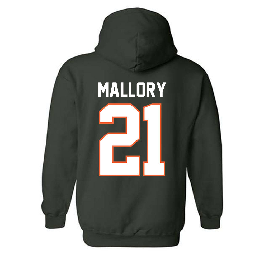 Miami - NCAA Football : Javian Mallory - Classic Shersey Hooded Sweatshirt-1