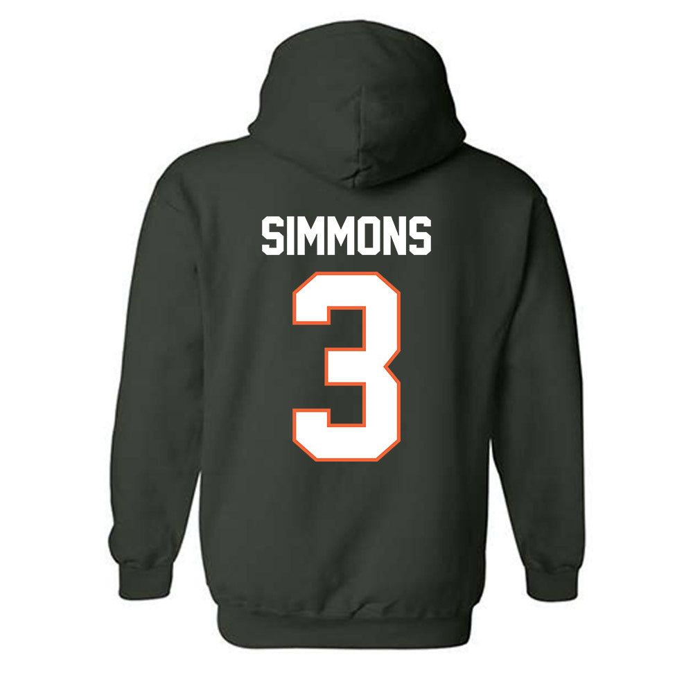 Miami - NCAA Women's Soccer : Noelle Simmons - Classic Shersey Hooded Sweatshirt-1