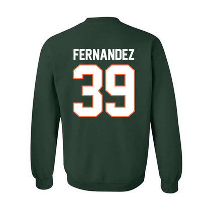 Miami - NCAA Baseball : Michael Fernandez - Classic Shersey Crewneck Sweatshirt-1