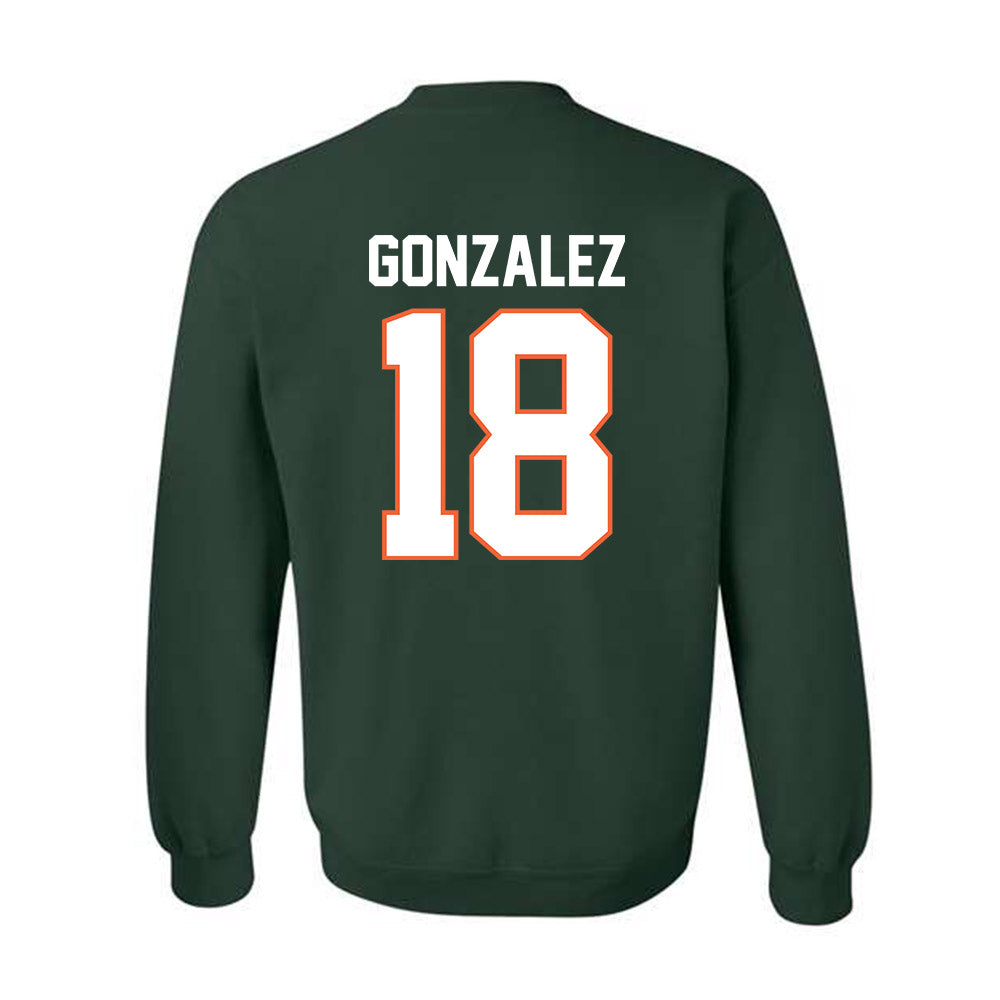Miami - NCAA Football : Vinny Gonzalez - Classic Shersey Crewneck Sweatshirt-1