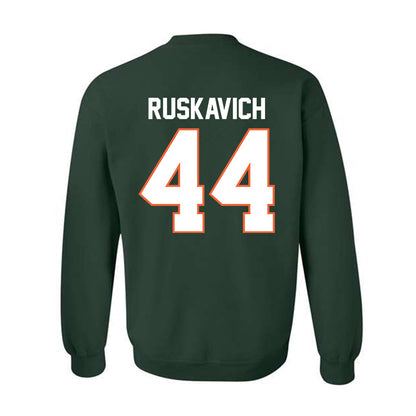 Miami - NCAA Football : Owen Ruskavich - Classic Shersey Crewneck Sweatshirt-1