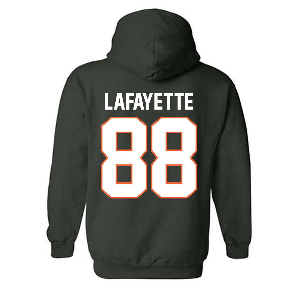 Miami - NCAA Football : DeAnthony Lafayette - Classic Shersey Hooded Sweatshirt-1