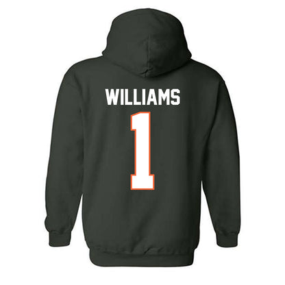 Miami - NCAA Women's Basketball : Cameron Williams - Classic Shersey Hooded Sweatshirt-1