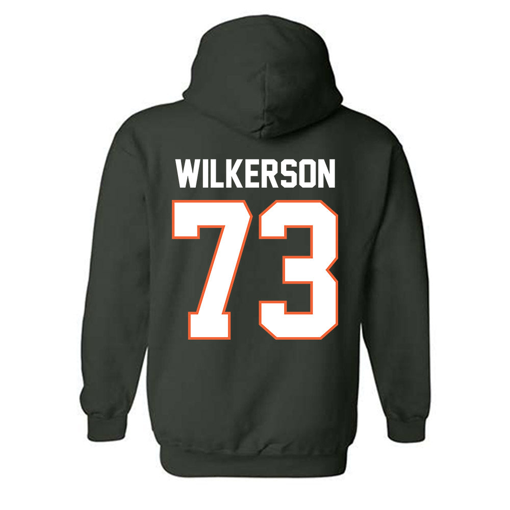 Miami - NCAA Football : Jaden Wilkerson - Classic Shersey Hooded Sweatshirt-1