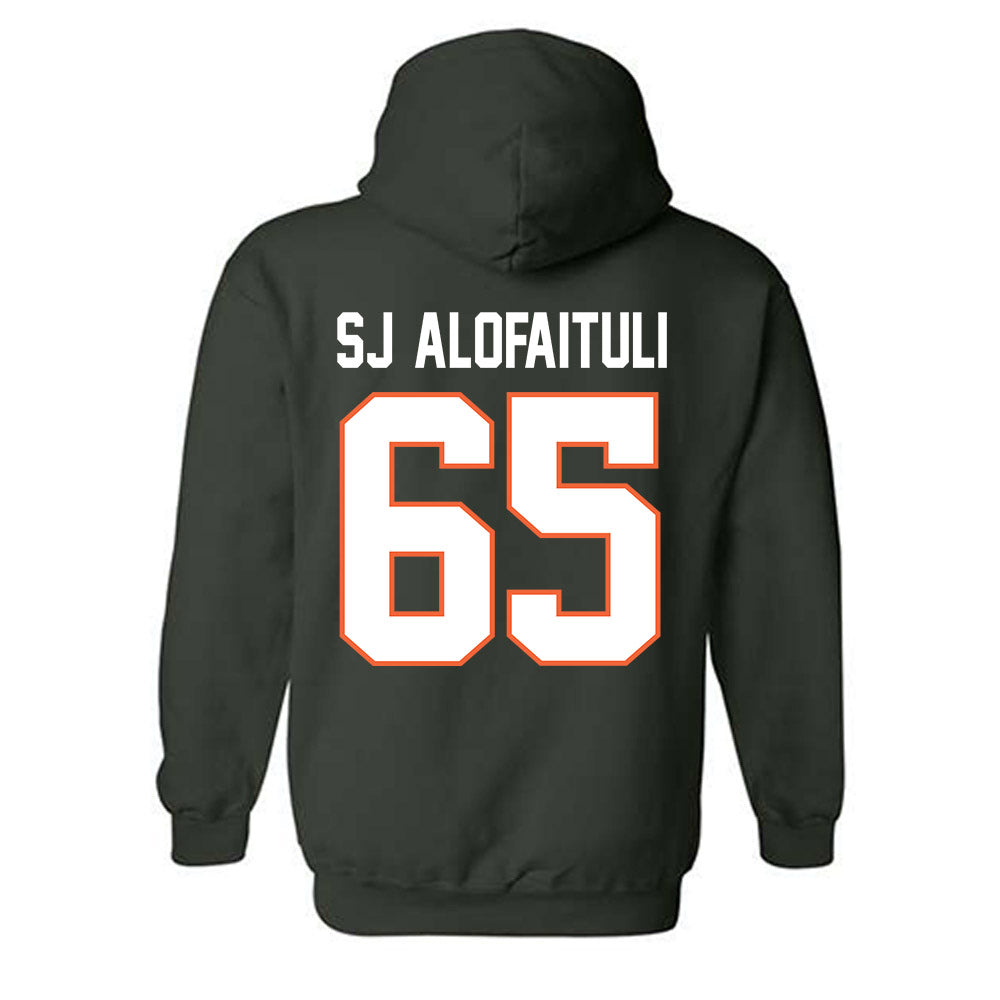Miami - NCAA Football : Seuseu "SJ" Alofaituli - Classic Shersey Hooded Sweatshirt-1