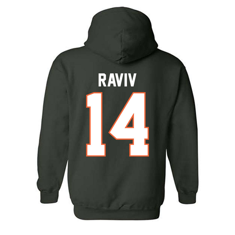 Miami - NCAA Women's Basketball : Gal Raviv - Classic Shersey Hooded Sweatshirt-1