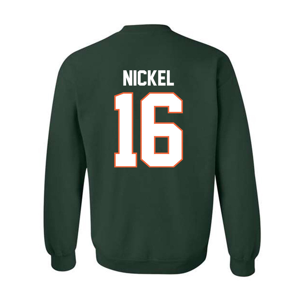 Miami - NCAA Football : Luke Nickel - Classic Shersey Crewneck Sweatshirt-1