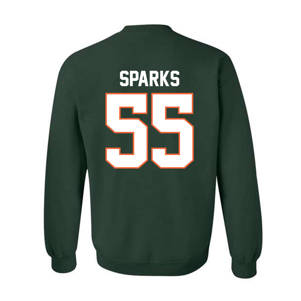 Miami - NCAA Football : JJ Sparks - Classic Shersey Crewneck Sweatshirt-1