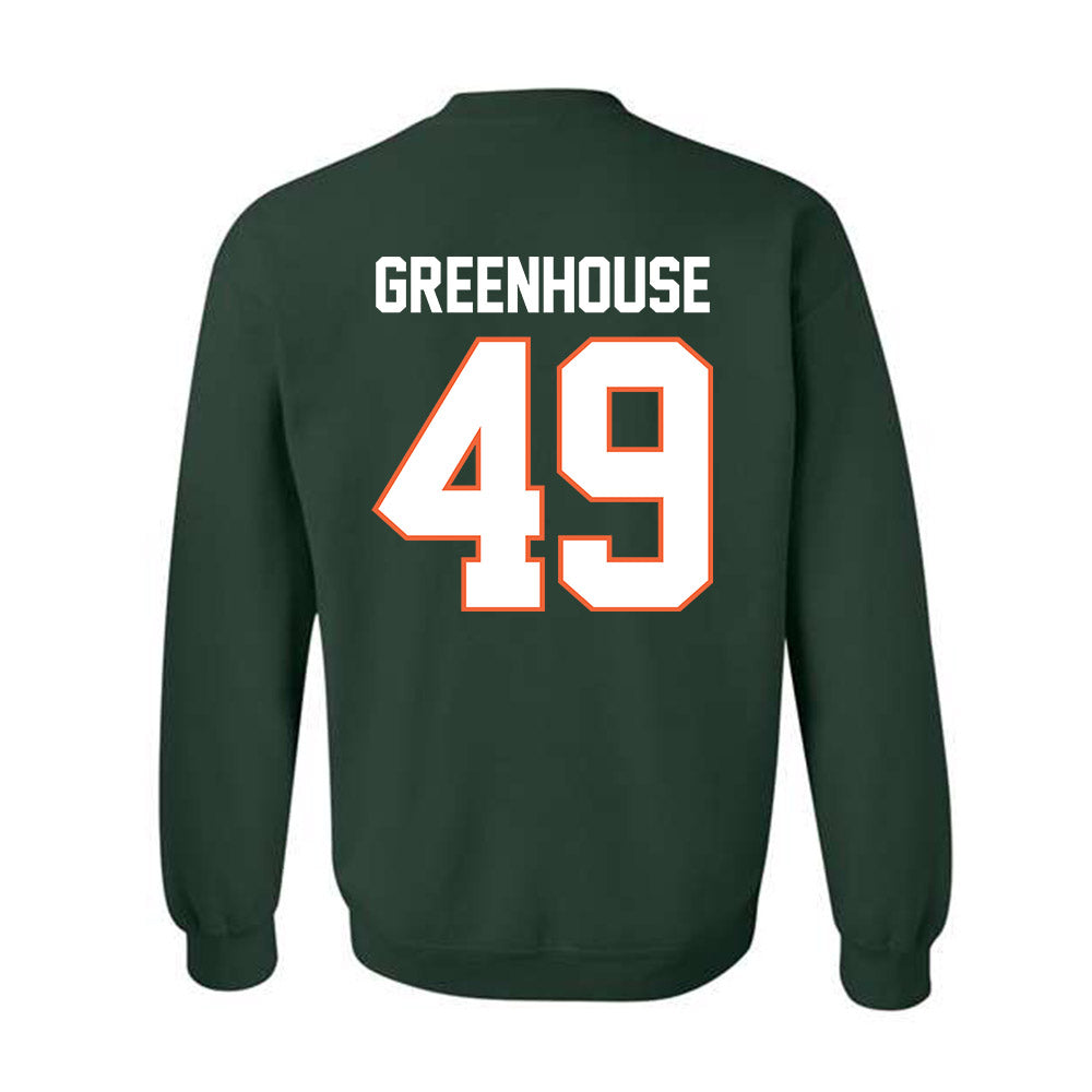 Miami - NCAA Baseball : Mason Greenhouse - Classic Shersey Crewneck Sweatshirt-1