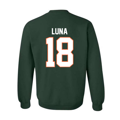 Miami - NCAA Football : Riply Luna - Classic Shersey Crewneck Sweatshirt-1
